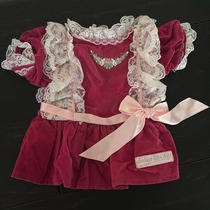 Vintage Cabbage Patch velvet dress